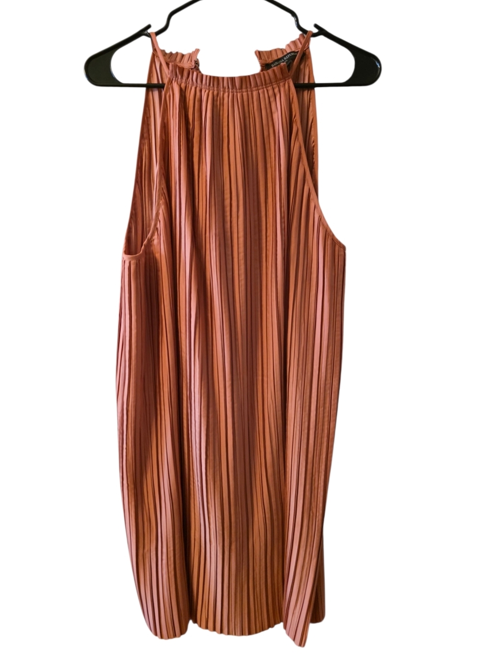 Summer Pleated Rust Orange  Dress.NWOT